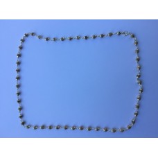 Large Silver Tulsi Neck Bead Necklace